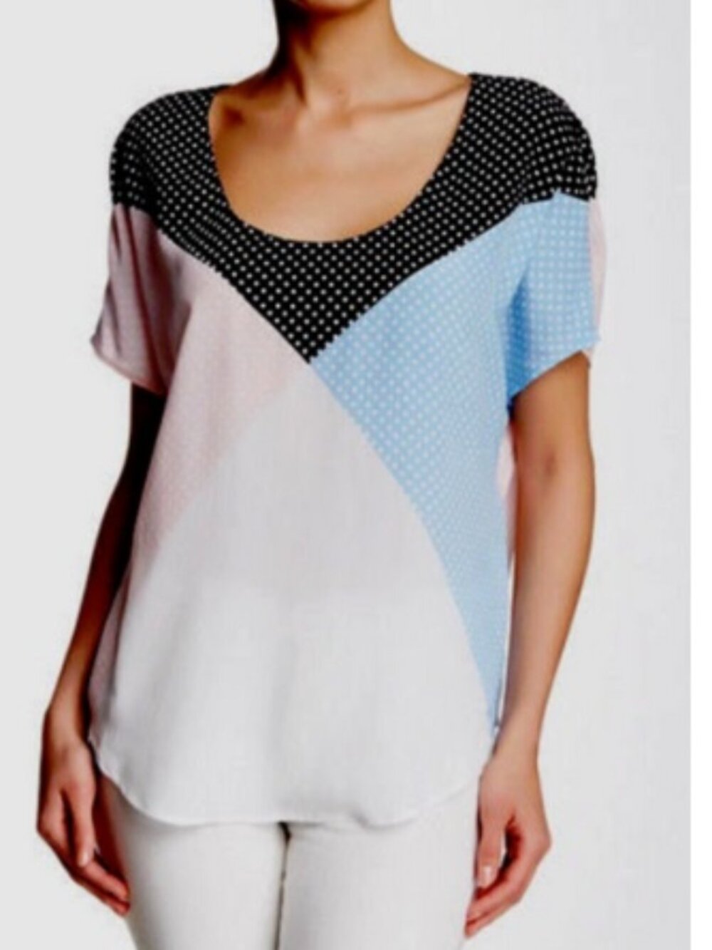 NWT Equipment Etta Dot Print Blouse Size XS